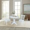International Concepts 36 in. Solid Wood Round Extension Dining Table with 2 Dining Chairs in White K08-36RXT-23B-C617-2 - alternate 2